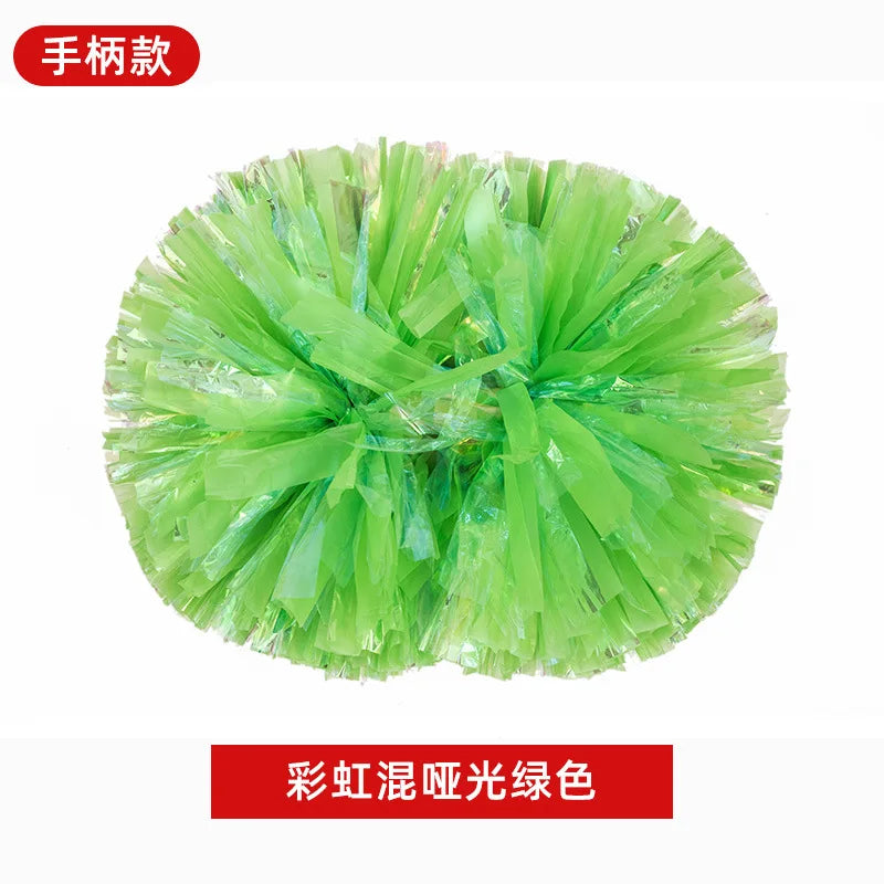 1piece,Plastic Rainbow Cheerleading Pom Poms, Mixed Color