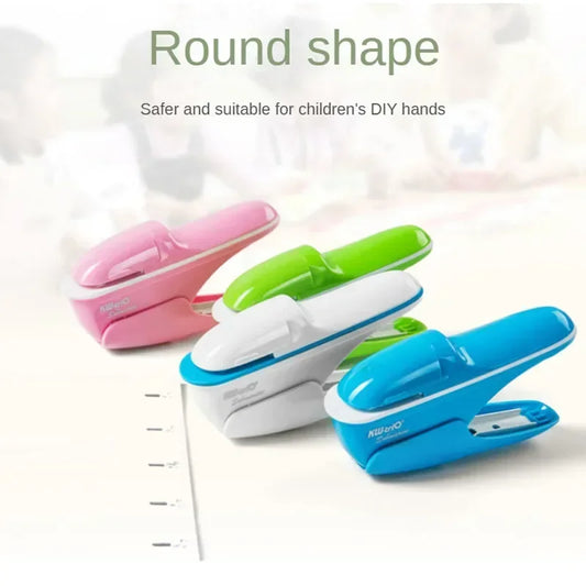 Non-staple Stapler Stapling Machine Mini Cute Book Stapleless Stapler Paper Stapling Stapler Free Staple Needleless Staplers